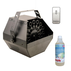 FXlab Professional Bubble Machine inkl. kabelloser Fernbedienung + Flüssigkeitspaket