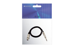 Omnitronic Adapterkabel XLR(F)/Klinke Mono 0,9M Schwarz