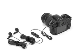 Saramonic LavMicro 2M Dual Lavalier Lapel Mic for Camera, Phone and Tablet