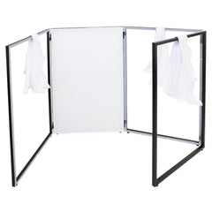 Thor Foldable DJ Screen White Facade DJ Lycra Booth Foldable inc Bag
