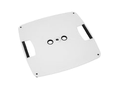 2x Support Enceinte Omnitronic BPS-2 Base Carrée Blanche DJ Disco Mariage