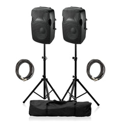 Ibiza Sound XTK10A Active Speaker 10" 600W Sound System DJ Package