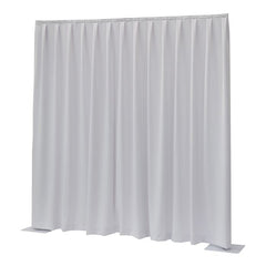 Wentex P&amp;D-Vorhang 300 (B) x 300 cm (H) cm weiß Dimout 260 g/m2 plissiert 