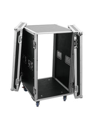 Roadinger Verstärker-Rack Pr-2St, 18 HE, 57 cm mit Rollen
