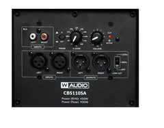 W Audio CBS110SA Powered Subwoofer 1 x 10" Black Installation Speaker