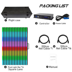 Thor LED 16 Way Pixel Bar Package inc Flightcase