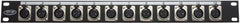 Stagg 3P XLR-Buchse, 12-Wege-Patchverteilerfeld