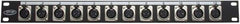 Stagg 3P XLR Female Patch Distribution Panel 12 Way