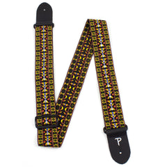 Perris 2079 2" Retro Hootenanny Poly Guitar Strap Yellow Brown