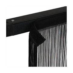 Wentex Rideau à Cordes 3(h)x3(l)m Noir, avec fermeture auto-agrippante