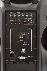 qtx Busker-12 PA + 2 x VHF mics + USB/SD/FM/BT