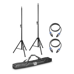 LD Systems DAVE 8 SET 2 2 x pied d'enceinte avec sac de transport + 2 x câble d'enceinte 5 m