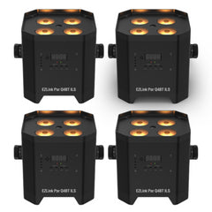 4x Chauvet DJ EZLink Par Q4BT ILS Uplighter Bundle inc Carry Bag