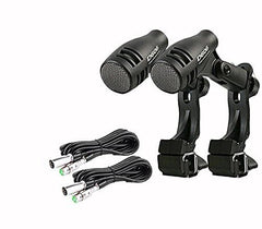 2 x Pulse D-606 Tom-/Snare-Mikrofon und 2 x Mikrofonkabel