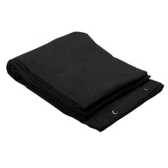 Adam Hall Molton160 3x3 Black Deco Molton Drape Curtain 3m x 3m