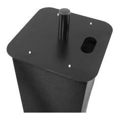 Plugger 2 x Height Adjustable Podium Black 106-195cm Totem inc Flightcase *B-STOCK*