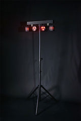 QTX Recharge DJ : Derby LED &amp; PAR Bar avec Trépied