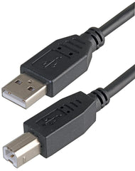 Pro-Signal USB 2.0 A Plug to B Plug Cable, 2m Black
