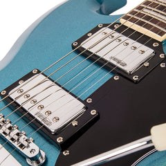 Vintage Vs6 Guitar W/vibrola Tailpiece - Gun Hill Blue