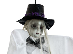 Europalms Figurine Halloween Femme Avec Chapeau, 70Cm