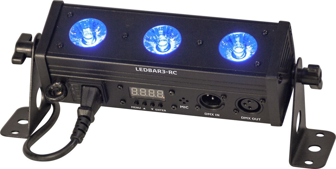 Ibiza Light LEDBAR3 LED Bar Batten 3 x 8W RGBW Uplighter Batten DMX DJ ...