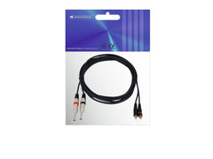 Omnitronic Adapterkabel 2XKlinke/2XRCA 3M Schwarz