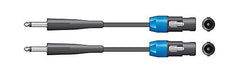 2x Speakon to Jack 1/4" Cable (6m)