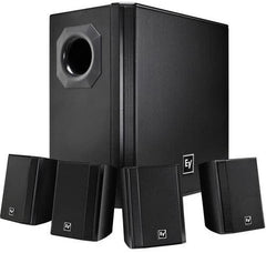 Electro-Voice EVID-S44 Caisson de basses + 4x Système de haut-parleurs muraux satellites (Noir)