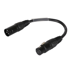 LEDJ DMX-Adapter 3-poliger XLR-Stecker - 5-poliger XLR-Buchse