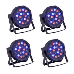 4x Soundsation PAR-181R LED Par 18 x 1W RGB Uplighter inkl. Fernbedienung
