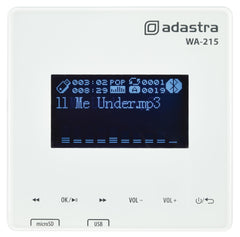 Adastra WA-215 Amplificateur mural + lecteur multimédia avec Bluetooth
