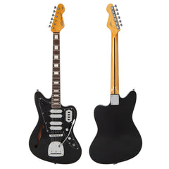Vintage Revo Series Surfmaster Quad Guitar - Boulevard Black