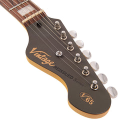 Vintage V65 Hardtail Electric Guitar - Satin Grey