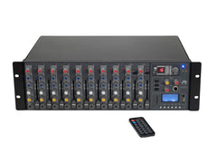 Mélangeur de puissance USB Rack Omnitronic Rm-1422Fxa