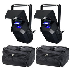 2x Equinox Helix Roller XP 150w Barrel LED Light Inc Bags