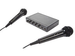 HQ Power Basic-Karaoke-Set für Partys, inkl. 2 x Mikrofon, TV-Heim