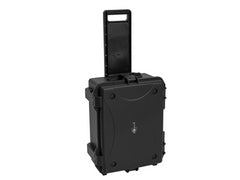 Roadinger Plastic Flightcase for 8× AKKU Flat Light with Trolley