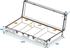 Roadinger Universalkonsole Digi-2 2Xcd/1Xm-12 Sil