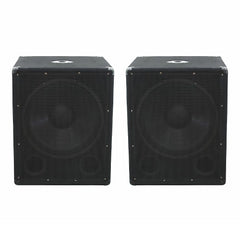 2x Omnitronic BX-1550 15" 800W Passiv-Subwoofer