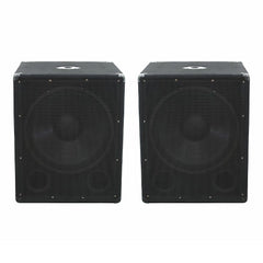 2x Omnitronic BX-1550 15" 800W Passiv-Subwoofer