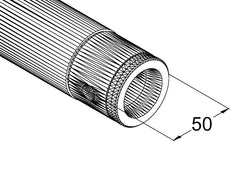 Tuyau à verrouillage rapide Alutruss Singlelock Sp-S500 Bk