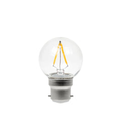 Prolite 2W dimmbare LED-Filament-Golfball-Polycarbonatlampe 2700K BC