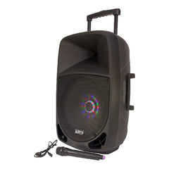 IBIZA PARTY-15LED PORTABLE SOUND SYSTEM 15" 800W