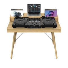 Glorious Vintage Music Station Professional DJ Desk, Studio Workstation and Record Storage