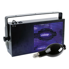 Eurolite 400W Black Floodlight Flood Wash UV Ultraviolet Party Neon Rave Cage inc lamp