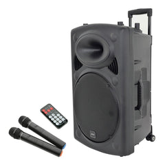 QTX QR15PA Portable PA System with Wireless Mics & USB Player *B-Stock