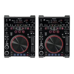 2x Omnitronic DJS-2000 CDJ Player Media CD Console Midi Controller DJ Disco