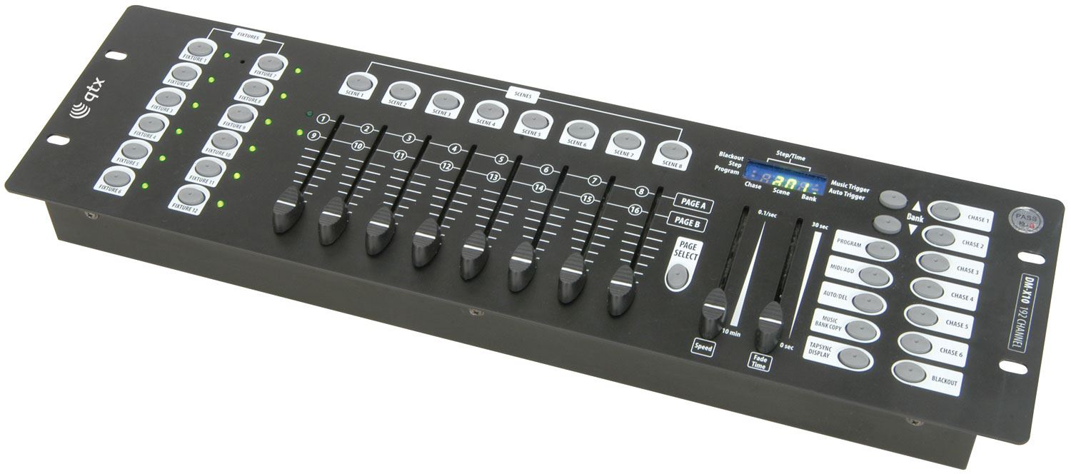 QTX DM-X10 192 Channel DMX controller – Simply Sound and Lighting