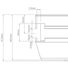 Global Truss GT Stage Deck 2 x 1m Hexa L/H Quadrant Stage Platform