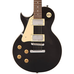 Vintage V10 Coaster Series Left Handed Electric Guitar - Gloss Black